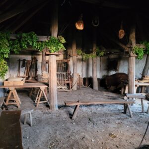 Interior of the reconstructed Anglo-Saxon Hall at Jarrow Hall